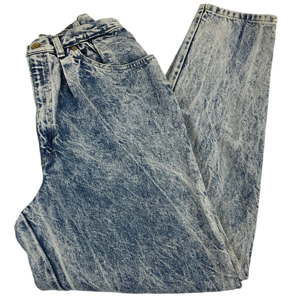 Vintage Y2k Essentials Sport Jeans Womens Sz 10 Acid Wash Skinny High Rise Denim - Picture 3 of 11